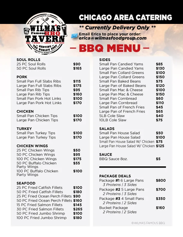 BBQ Menu