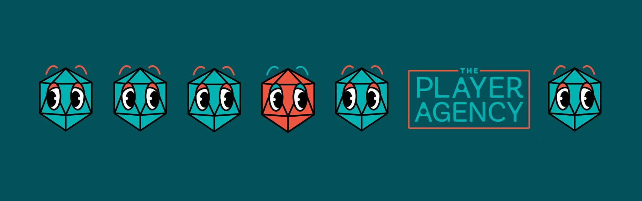 Colorful cartoon characters representing The Player Agency