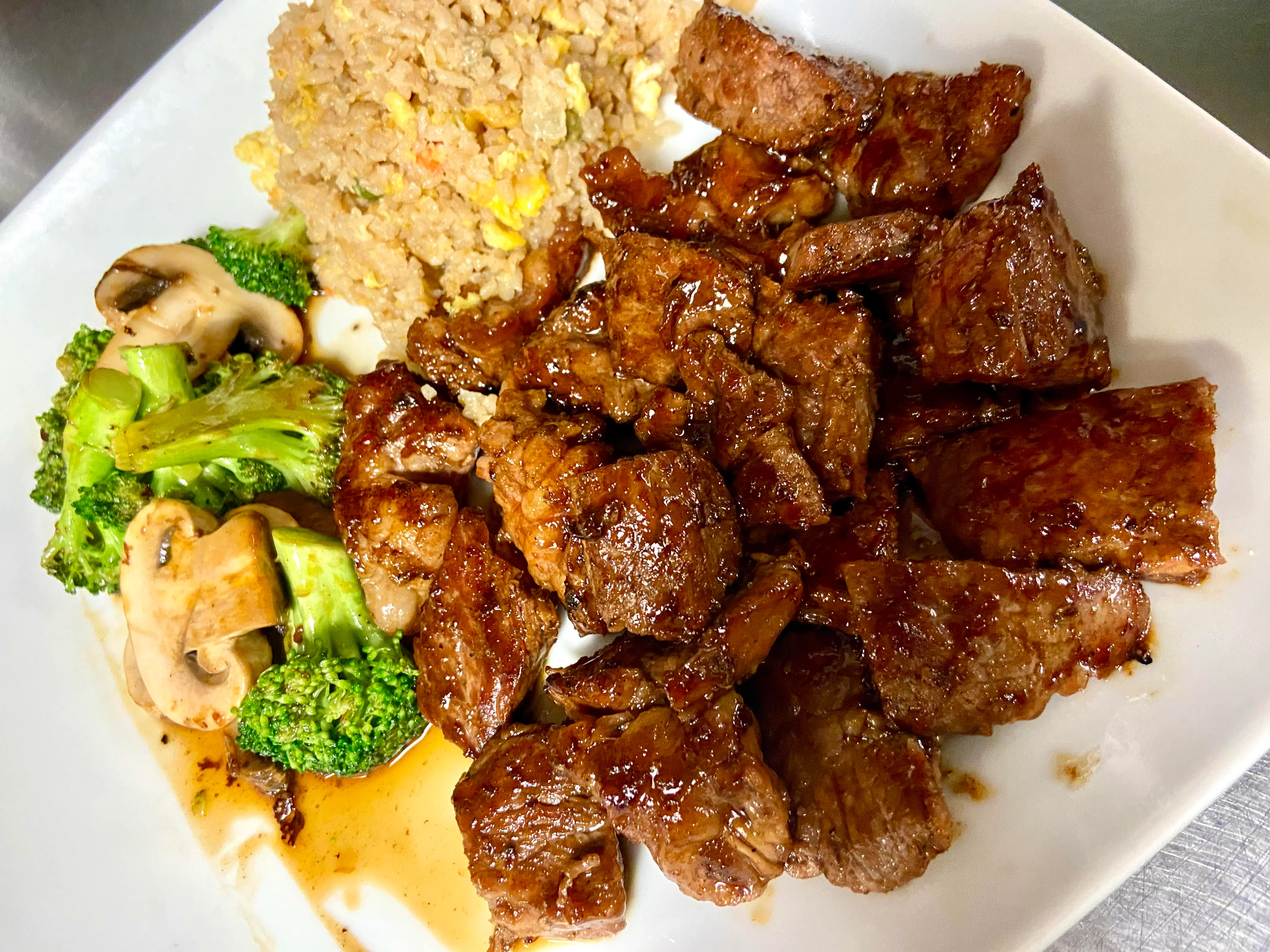 Wednesday Special: Teppanyaki Beef (KC Strip) with Mixed Grilled Vegetables