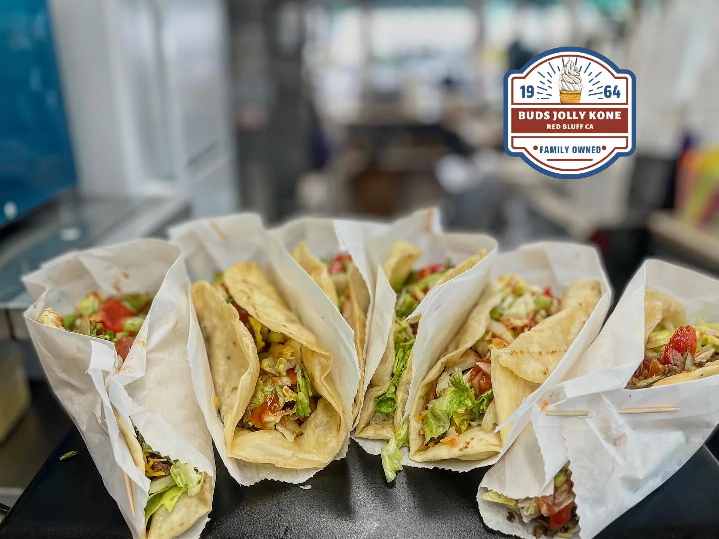 Delicious street tacos served in paper wrappers