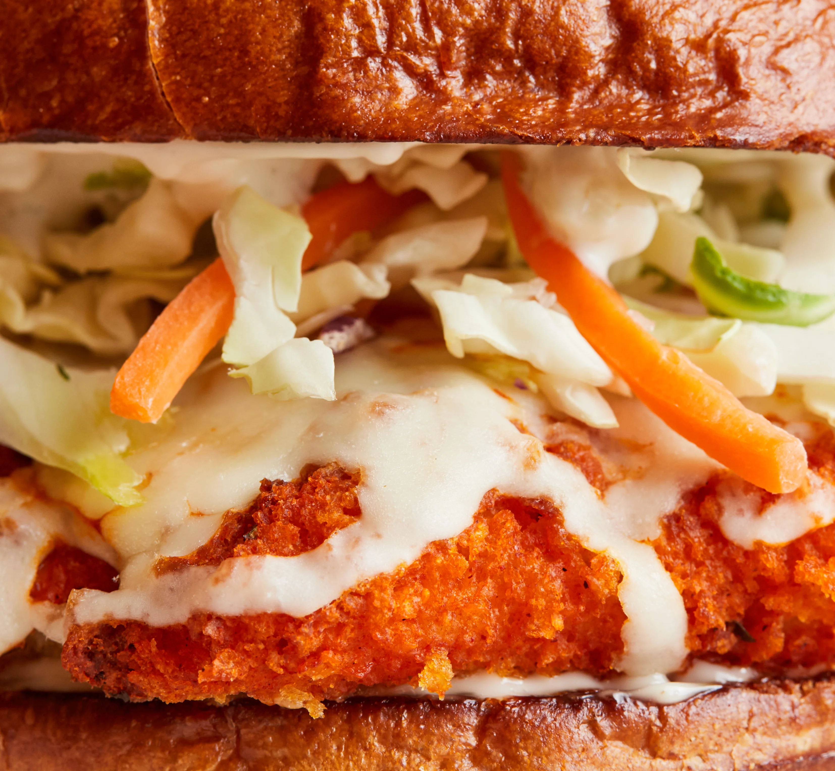 LYFE Kitchen Chicken Sandwich close-up