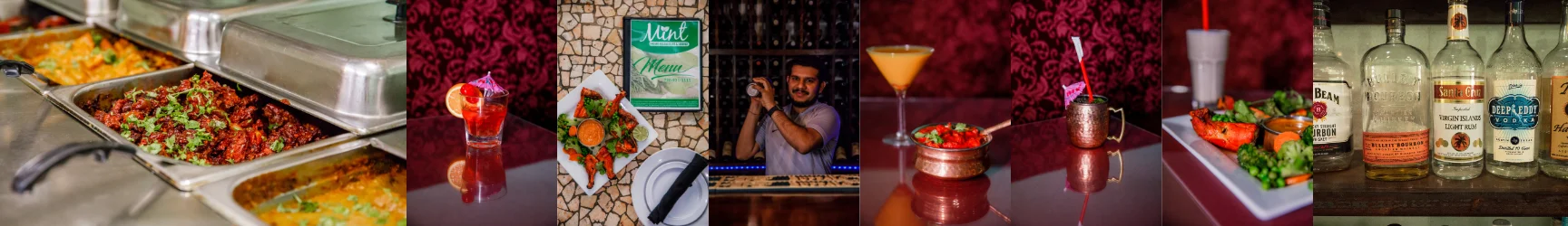Vibrant Indian cuisine with flavorful dishes in a restaurant setting