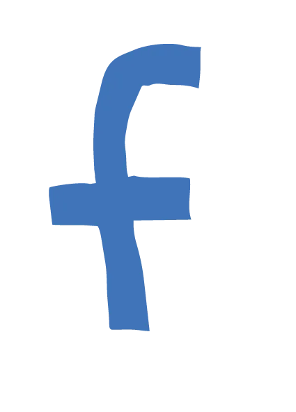 Facebook icon for restaurant's social media presence