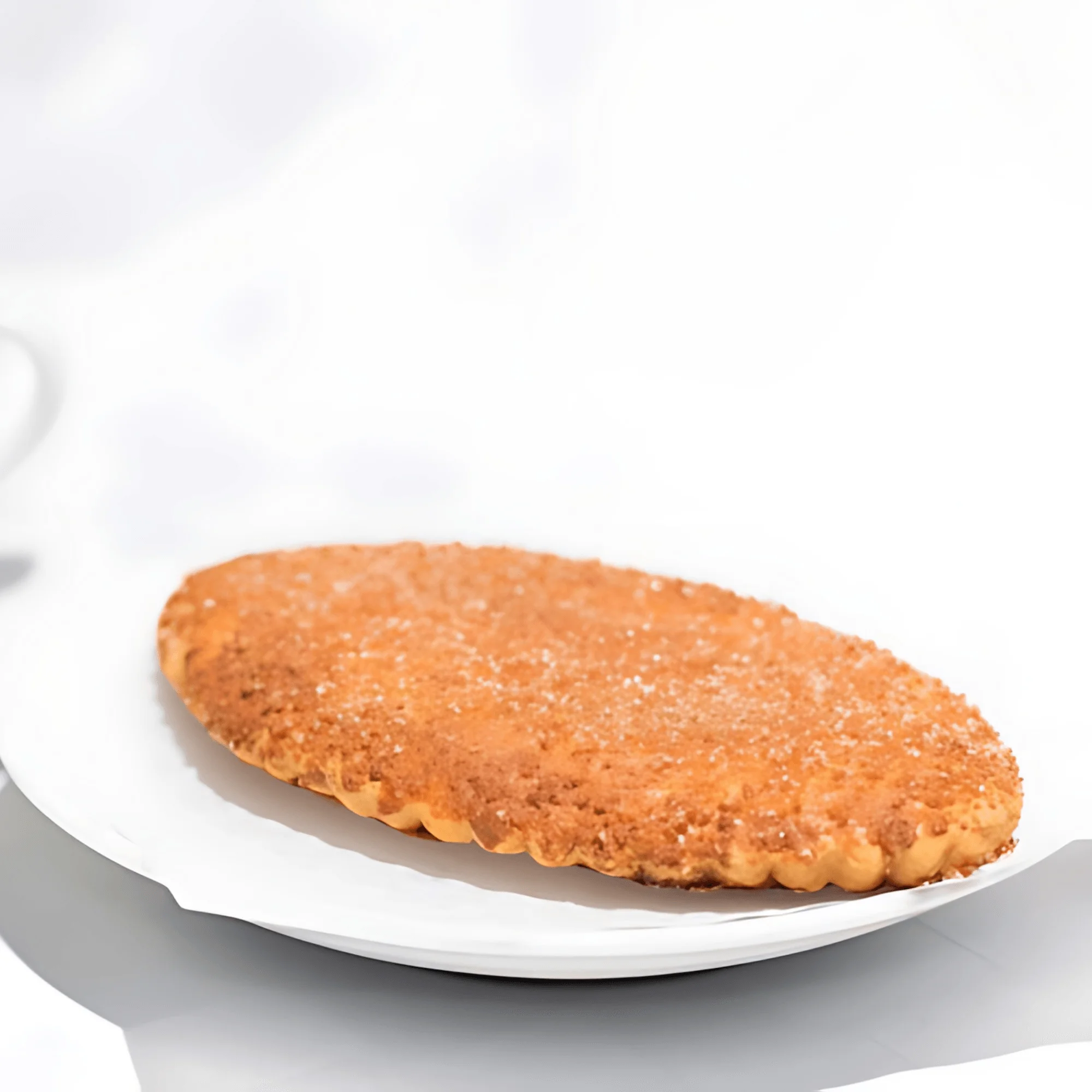 Crispy Mexican buñuelo dusted with sugar