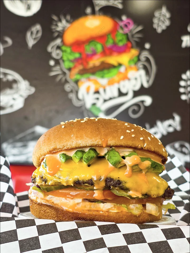 #8 Avocado bacon Cheese Burger