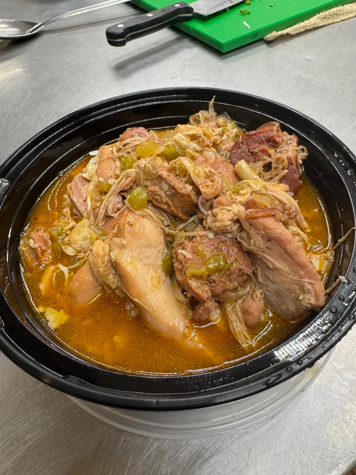 Savory Southern-style pulled pork in a slow cooker