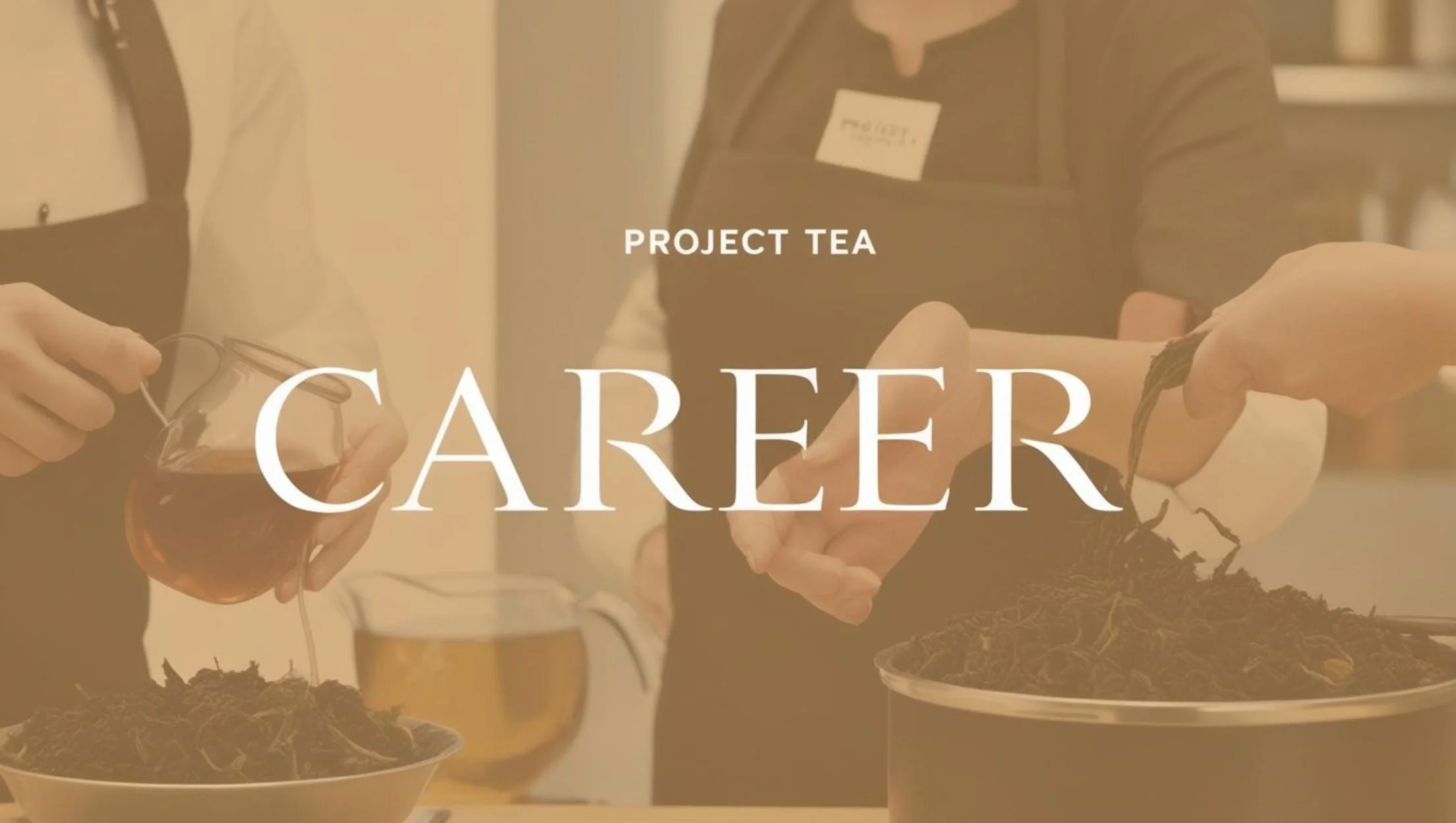 Tea preparation at Project Tea with loose leaves and brewing equipment