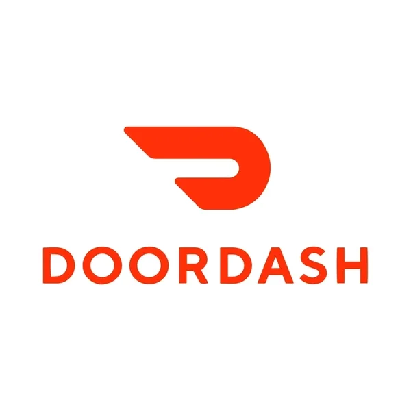 DoorDash logo featuring a stylized letter D