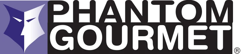 Logo of Phantom Gourmet featuring a stylized food graphic.