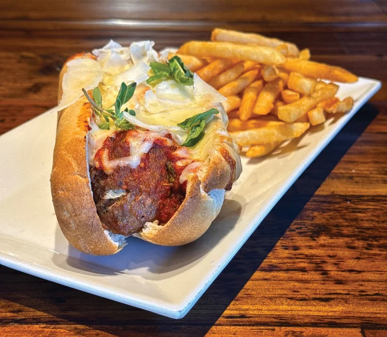 Chicago Italian Beef Sub with a side of fries