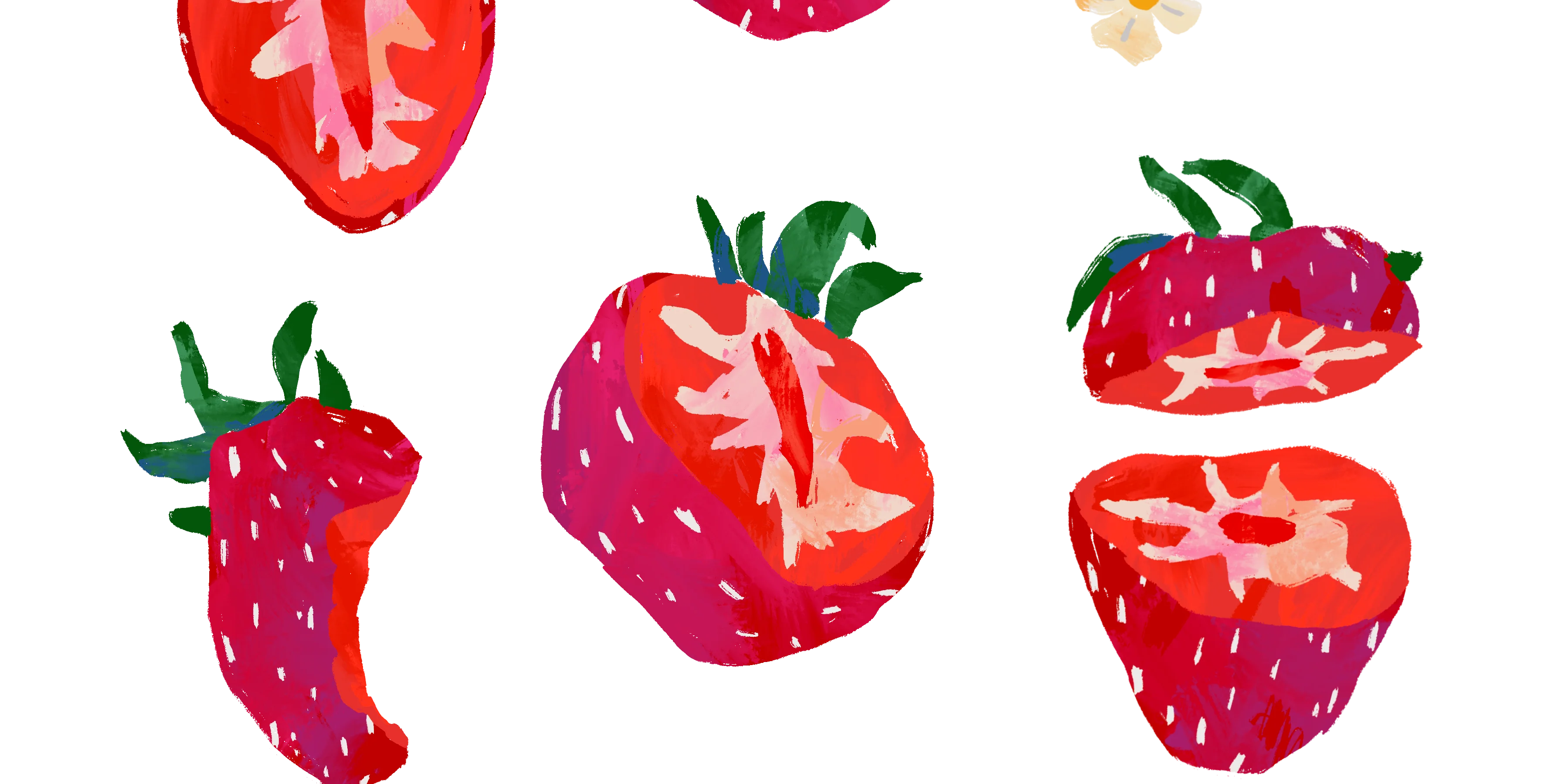 Delicious strawberry split dessert with fresh strawberries and whipped cream