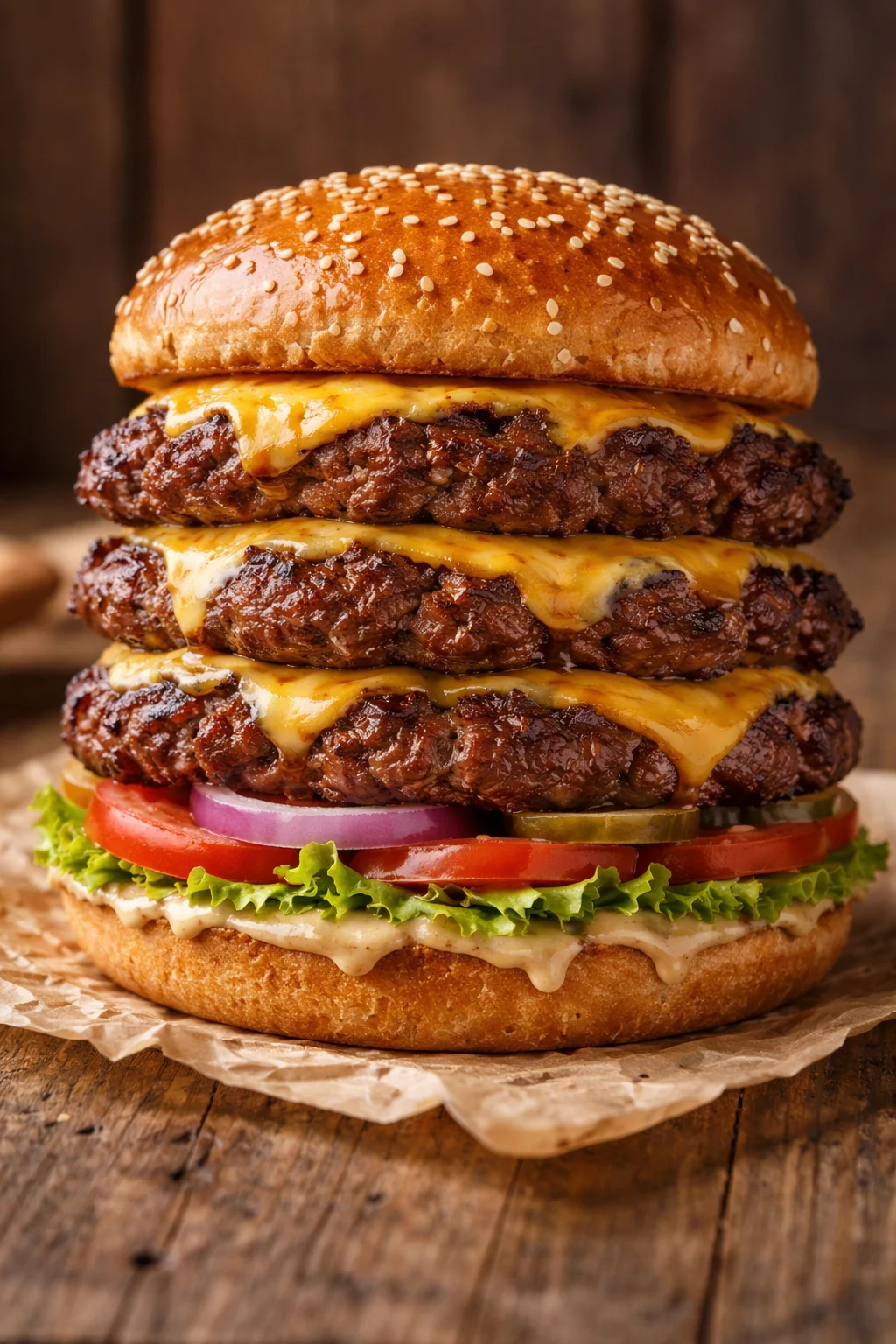 Triple Smash Burger