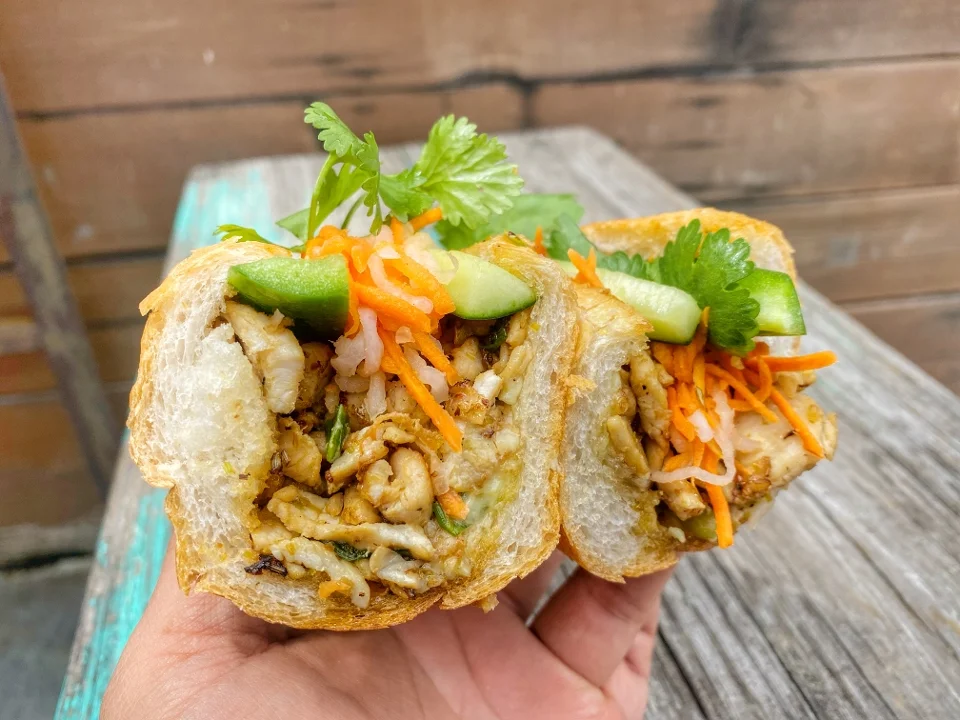 Sauteed Chicken Banh Mi
