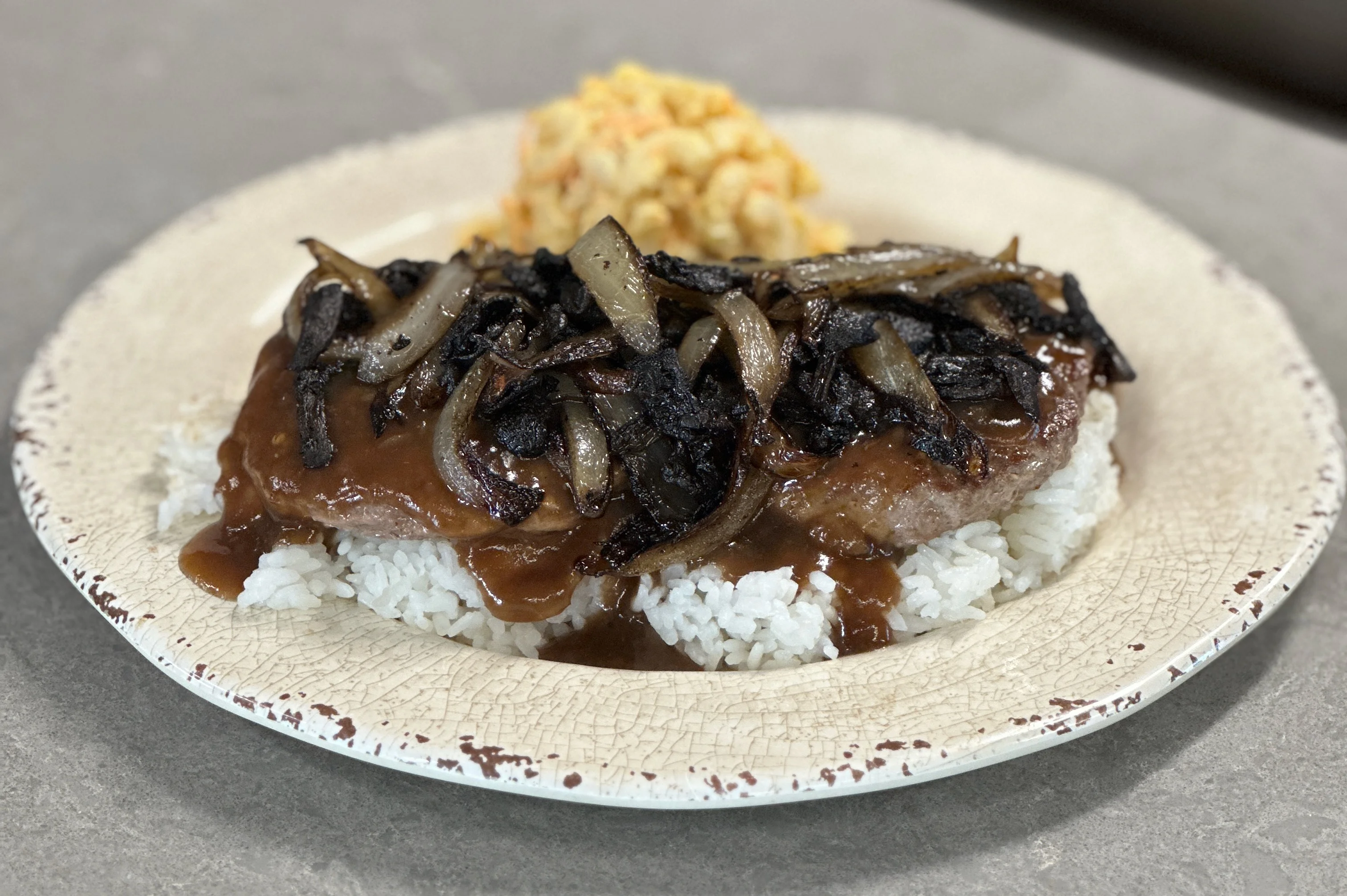 Hamburger steak plate