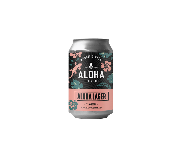 Kaka'ako - Aloha Lager, 1pk-12oz can beer (4.8% ABV)