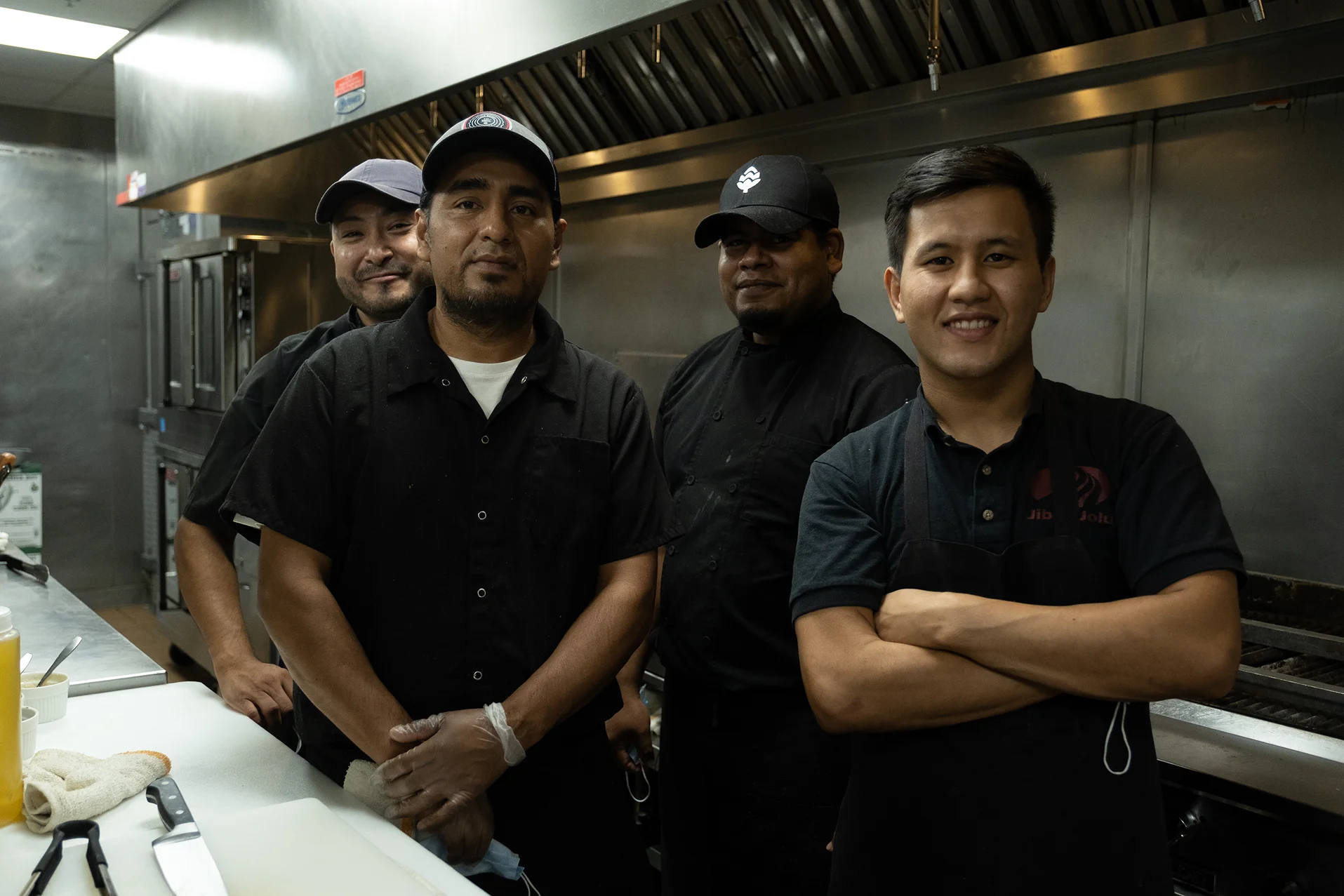 Culinary team in a restaurant kitchen