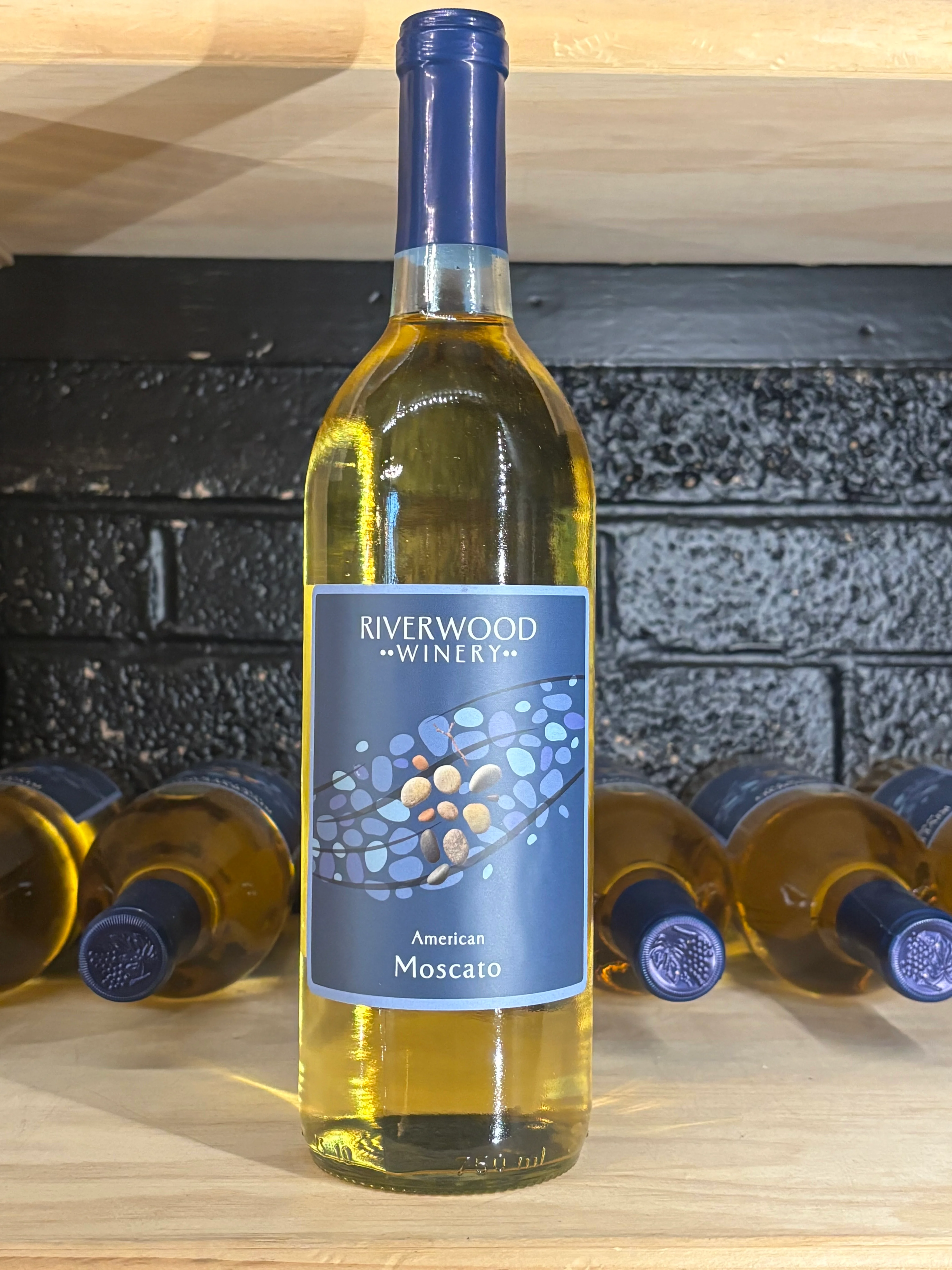 Bottle of American Moscato wine from Riverwood Winery