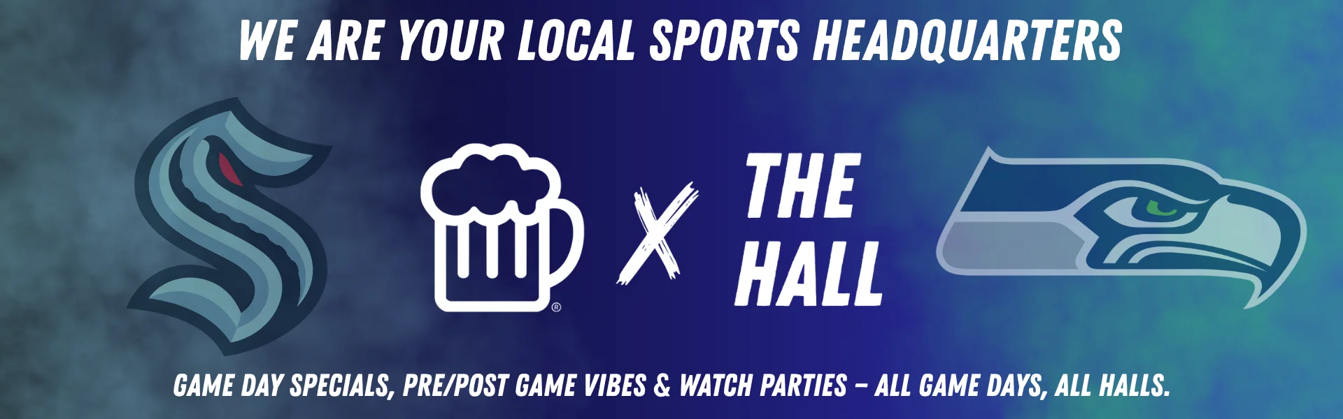 Local sports bar promoting game day specials and watch parties