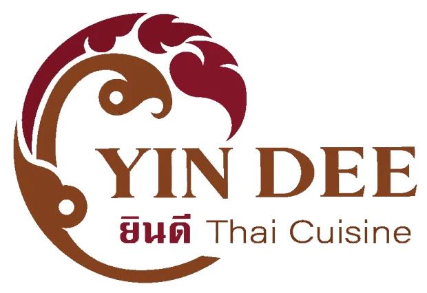A logo for a Thai cuisine restaurant featuring stylized design elements.