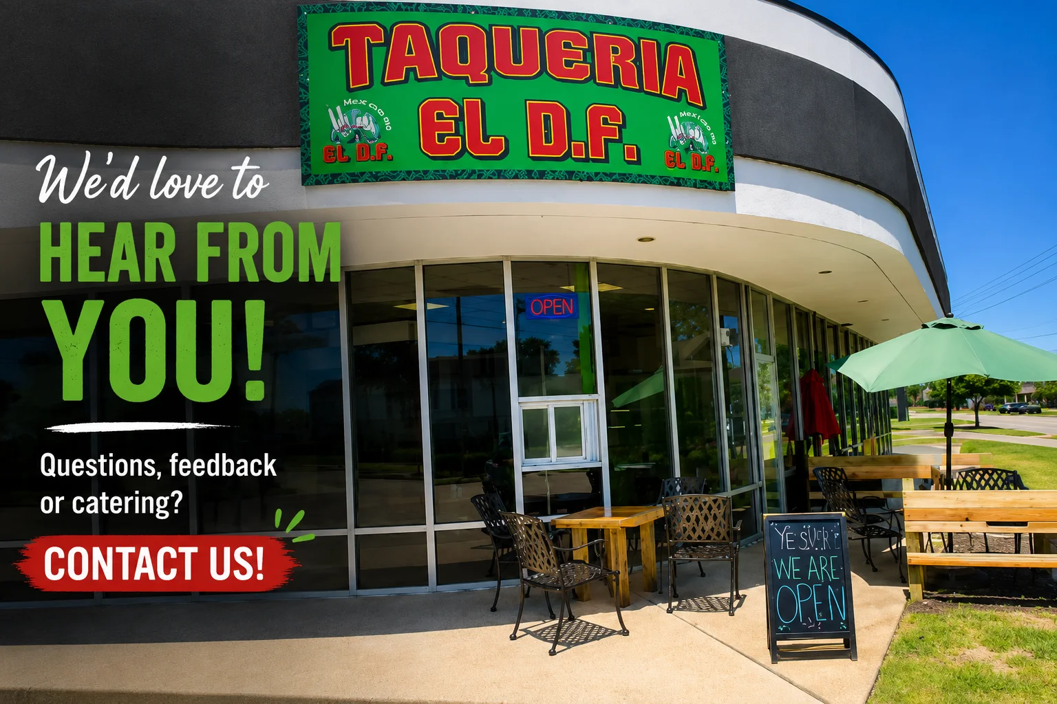 Map location of Taqueria el D.F. in Houston, Texas
