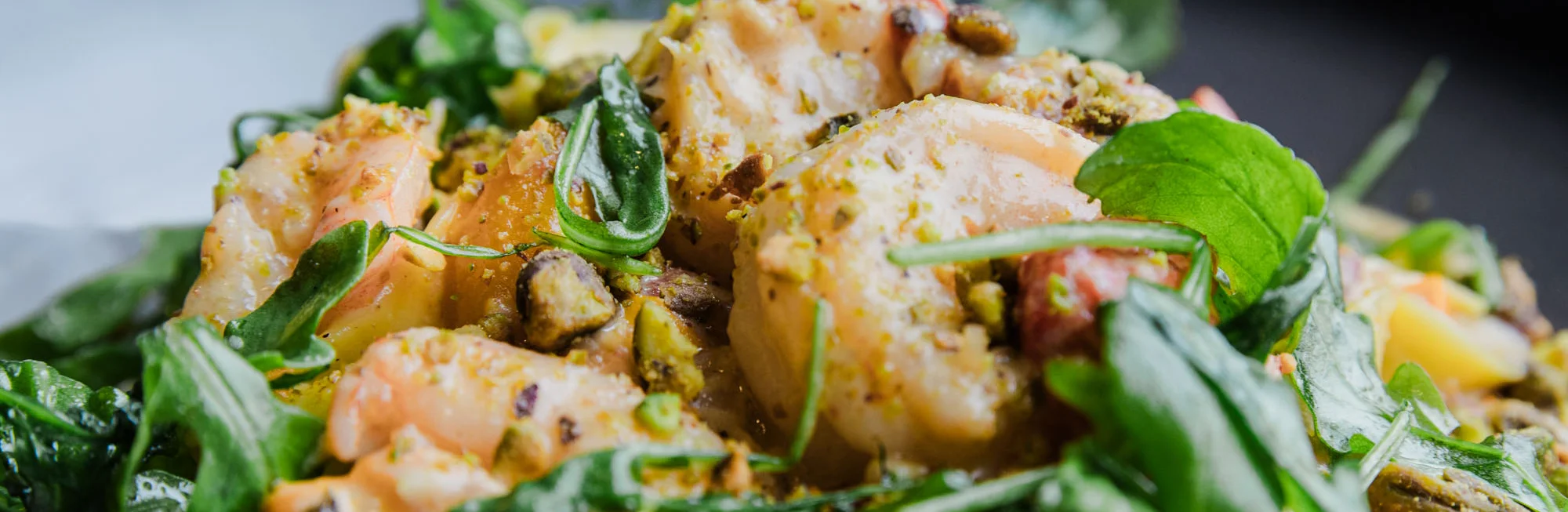 pistachio shrimp with pasta
