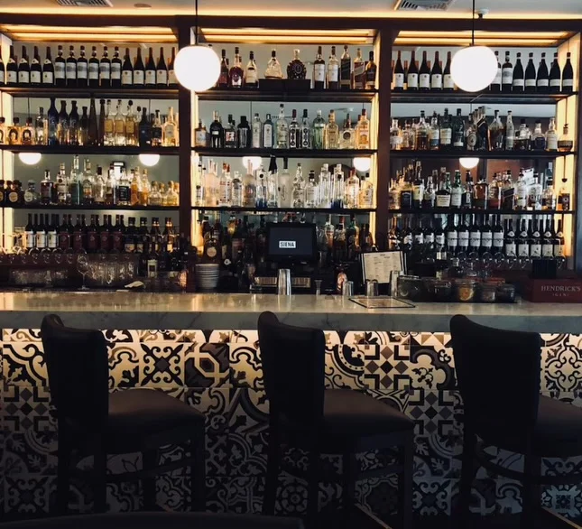 A restaurant chef preparing a dish