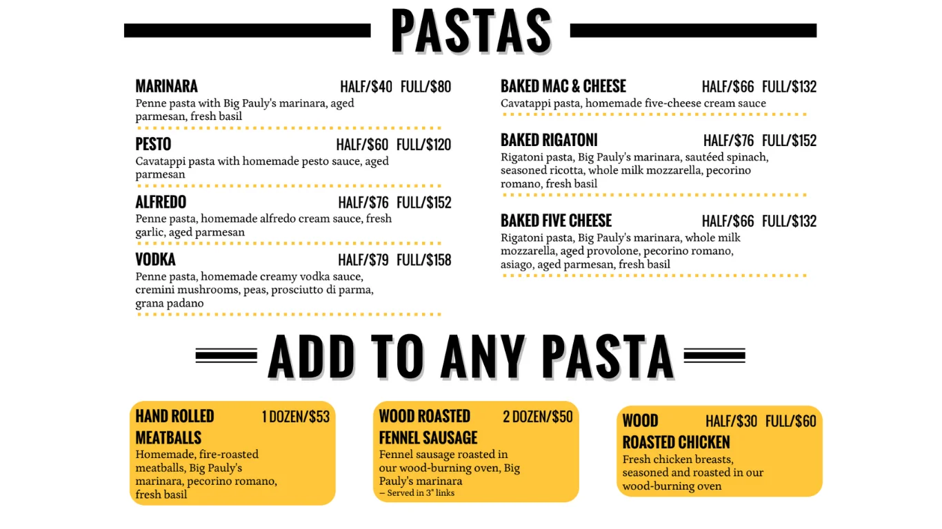 Pastas