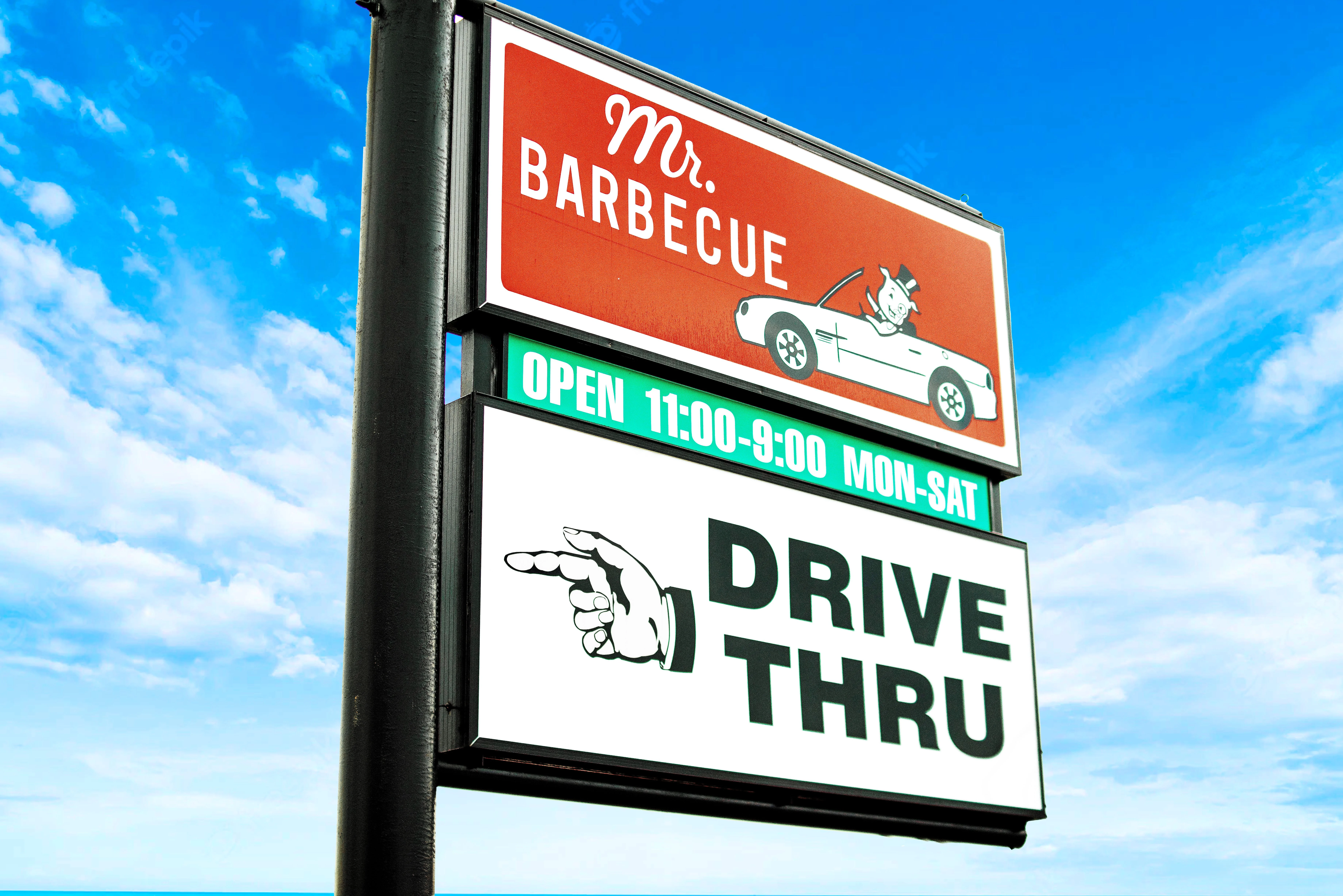 Mr. Barbecue Sign