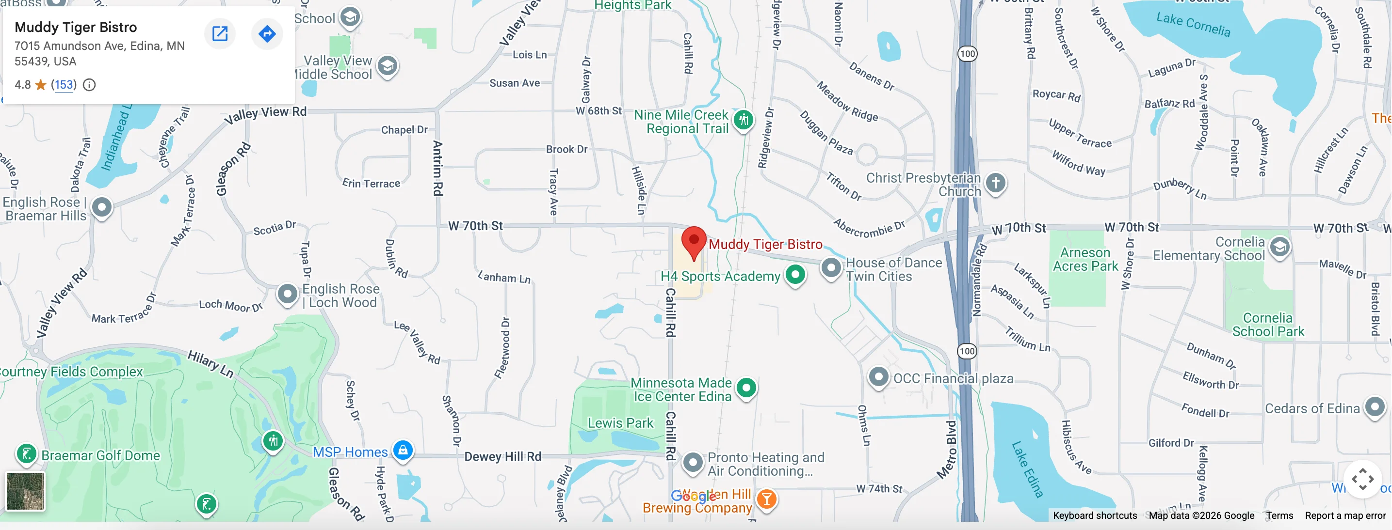 Restaurant location