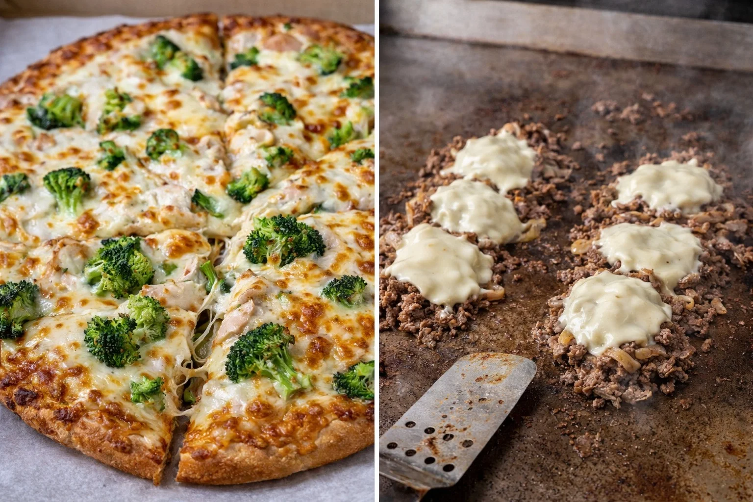 Two side by side dishes from Nick & Angelo's