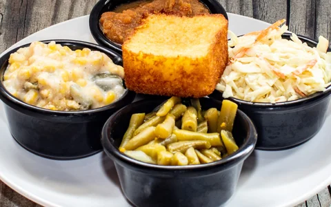 Southern-style side dishes with cornbread