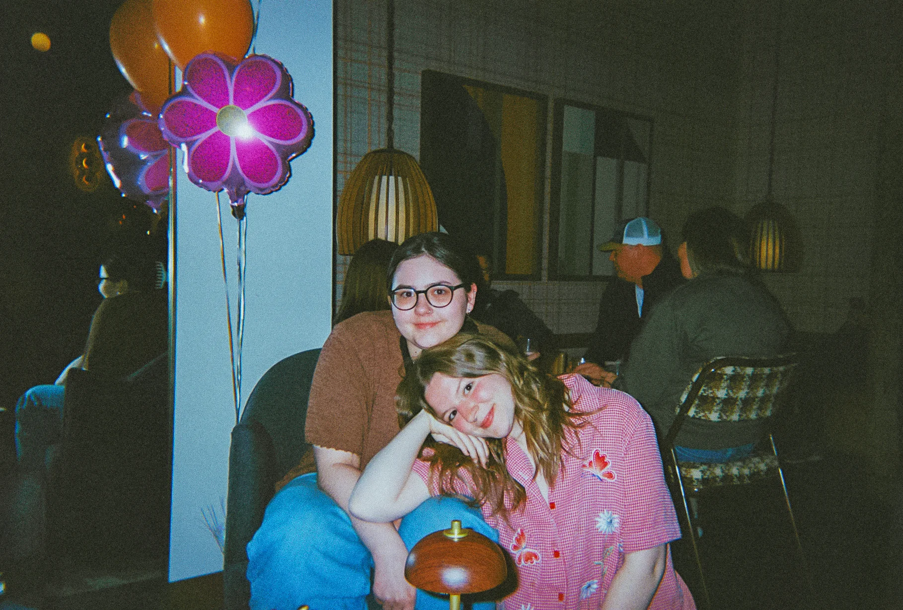 Two friends enjoying 
