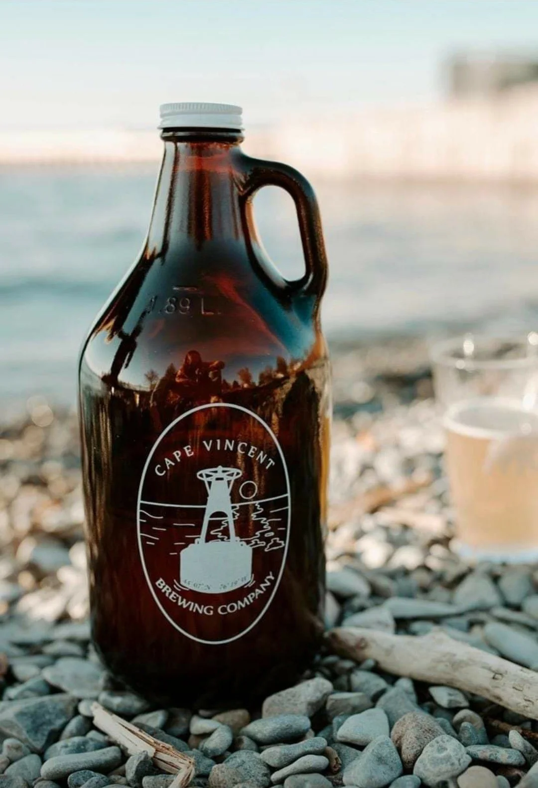 Image of a growler on the shore