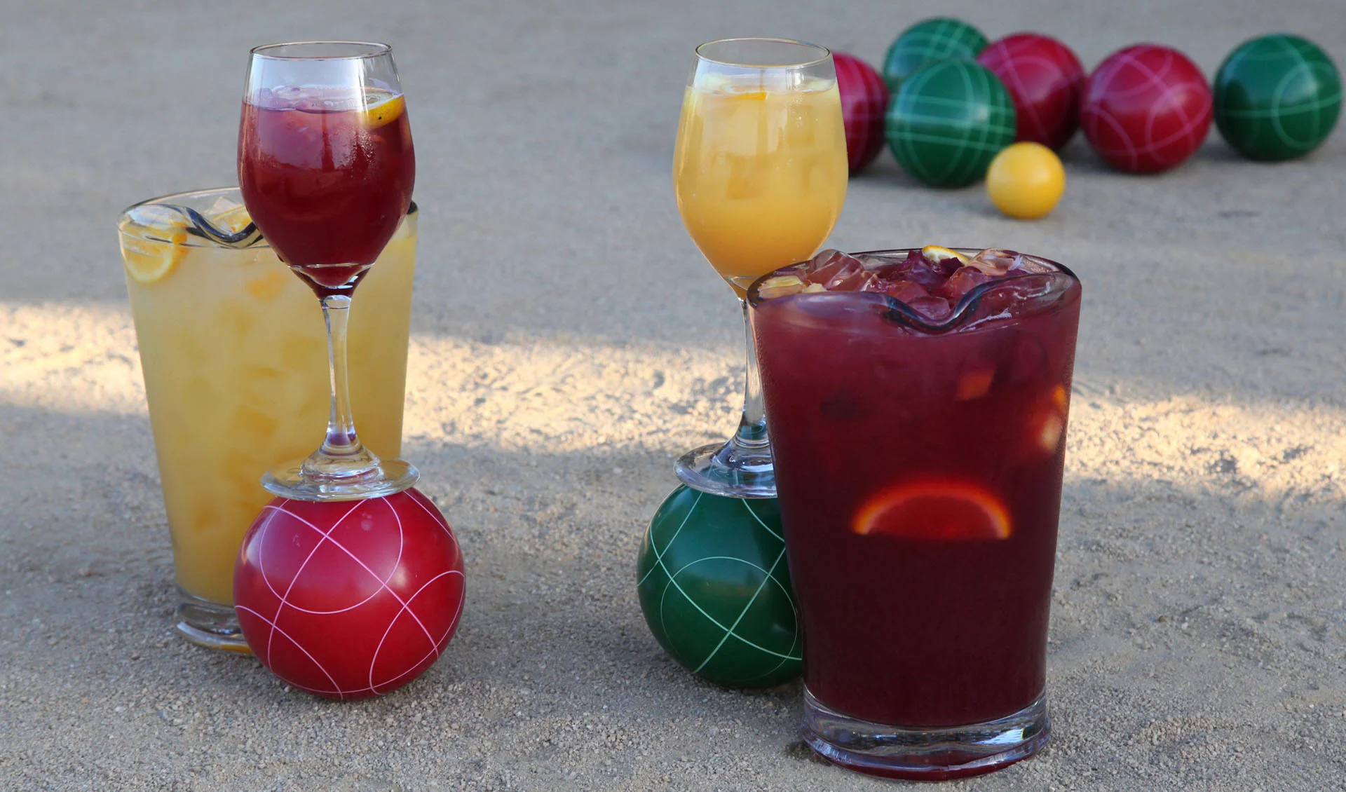 Sangria and bocce balls