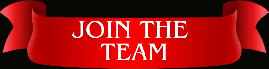 Red ribbon banner with the text 'JOIN THE TEAM'