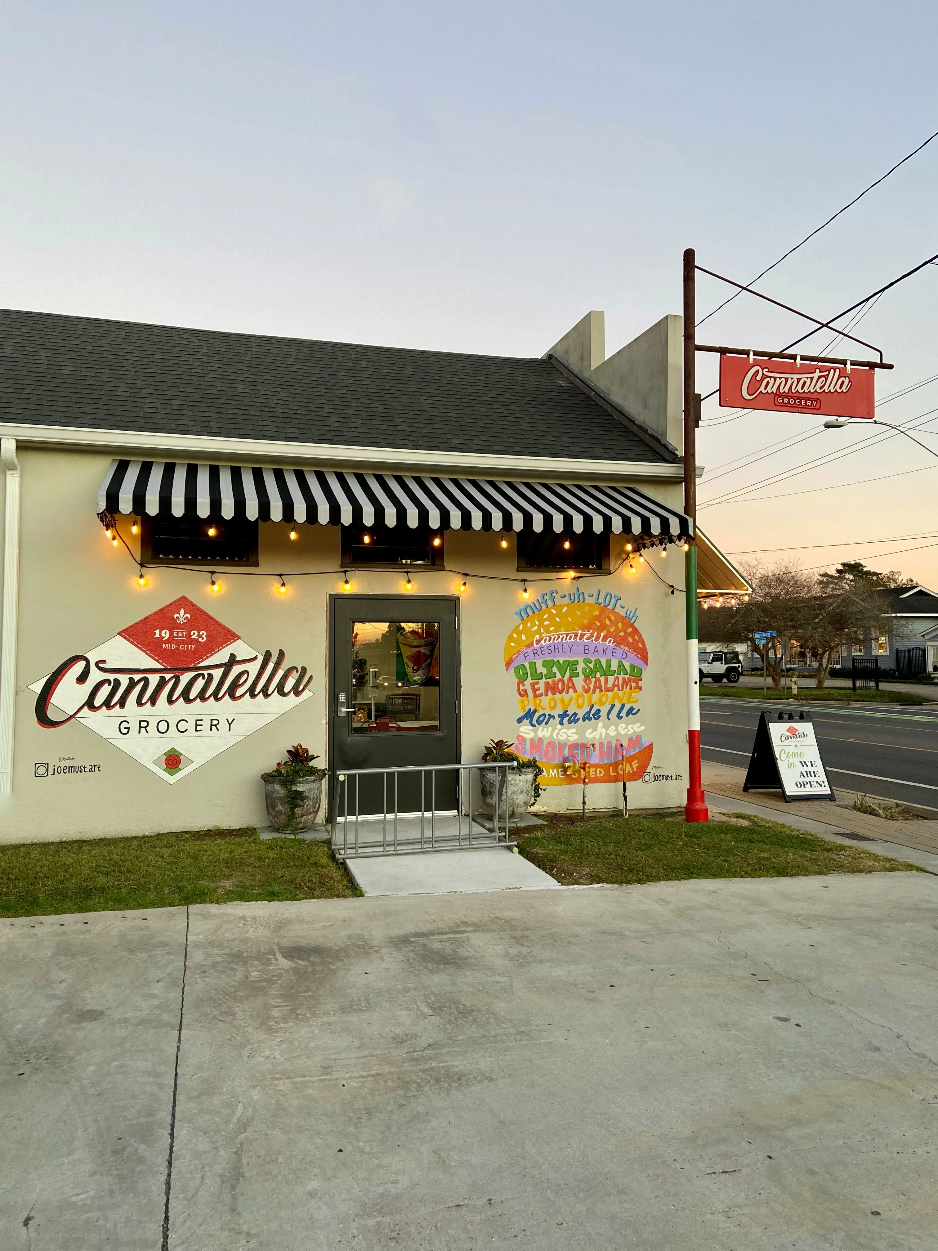 The storefront of Cannatella Grocery