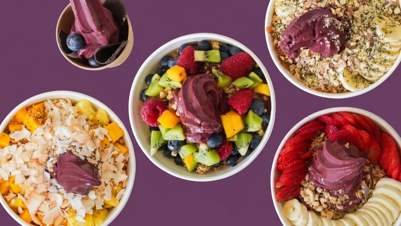 Sunberry Acai Build Your Own Bowl. organic, Healthy, fresh, delicious, vegan, vegetarian, Doordash, Granada Hills, CSUN 