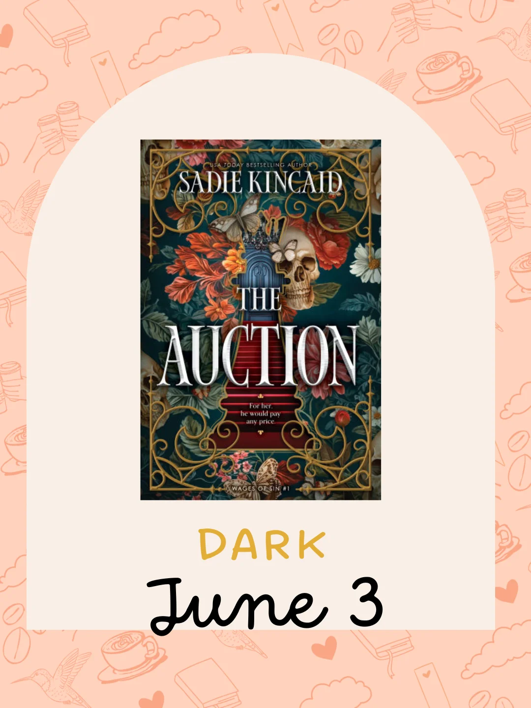 Book cover of 'The Auction' by Sadie Kincaid