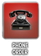 Vintage rotary phone for placing orders