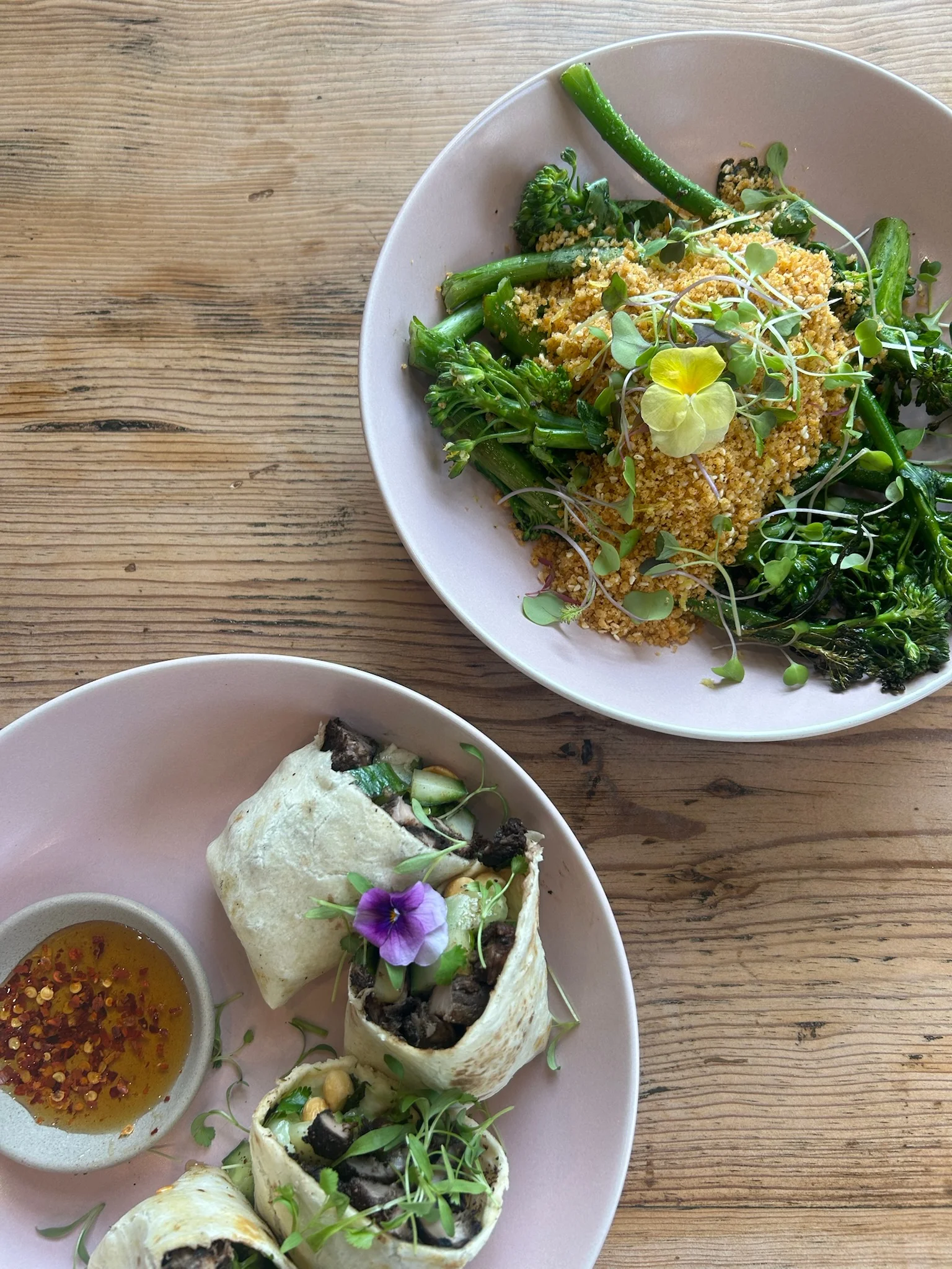 sample plates from salt + pepper social
