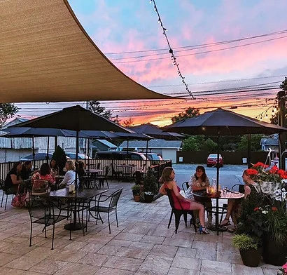 The patio of Elizabeth's
