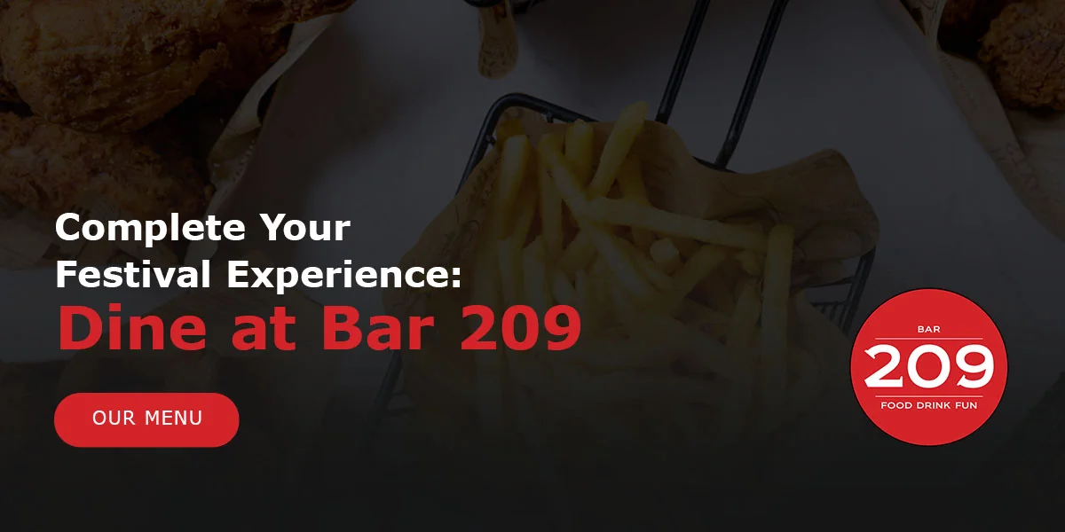 Crispy fried chicken and golden fries served at Bar 209