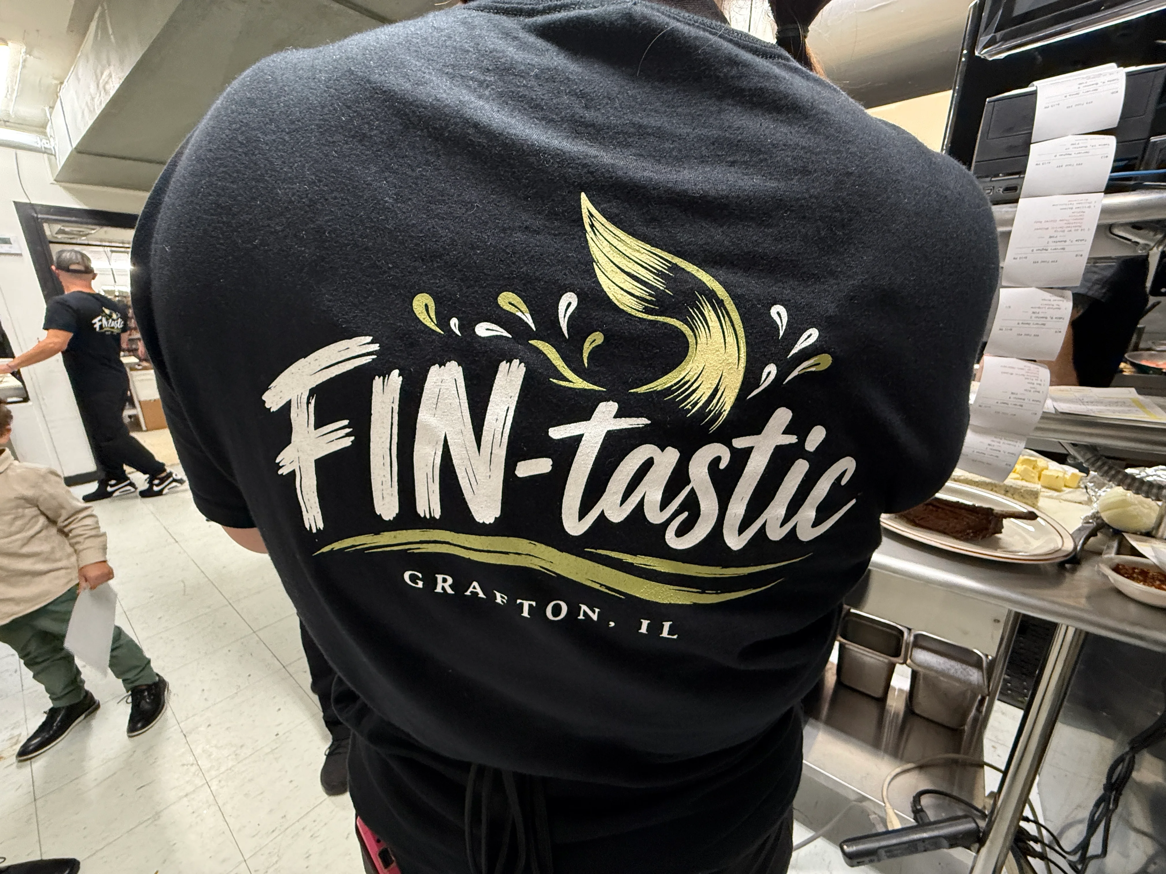 A restaurant chef preparing a dish