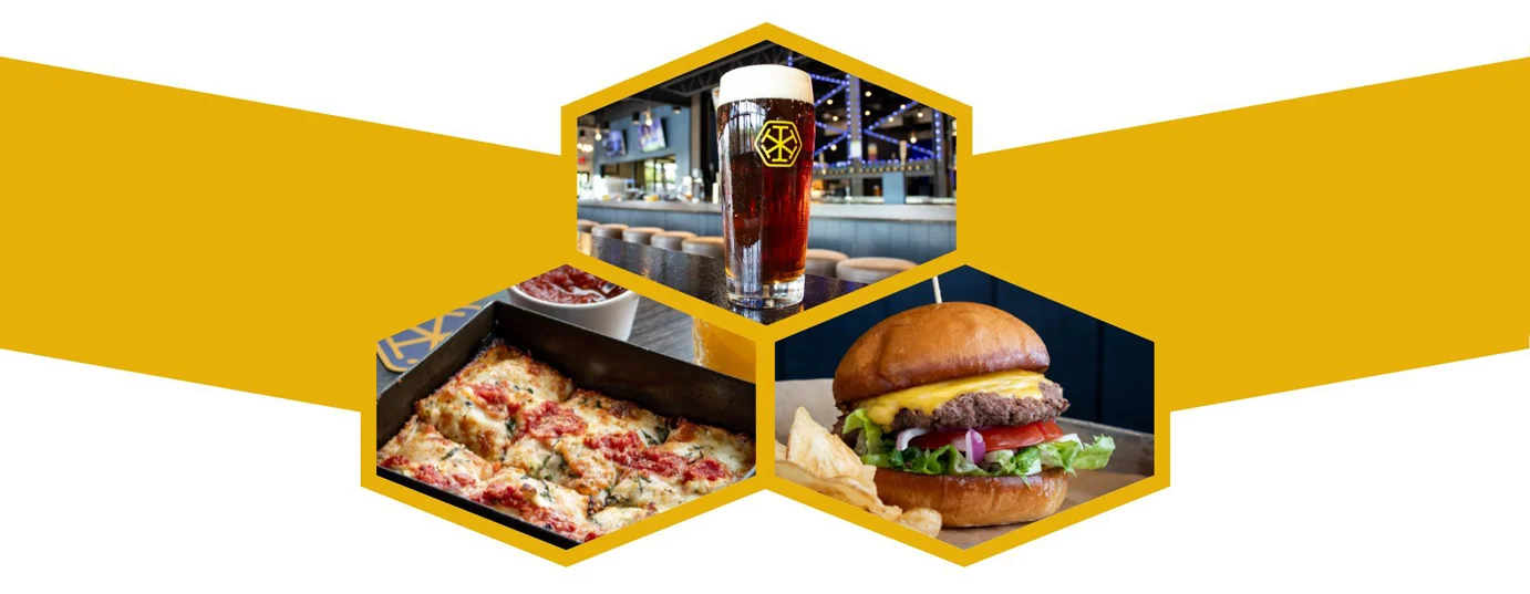 Delicious gourmet burger with fresh toppings on a wooden table