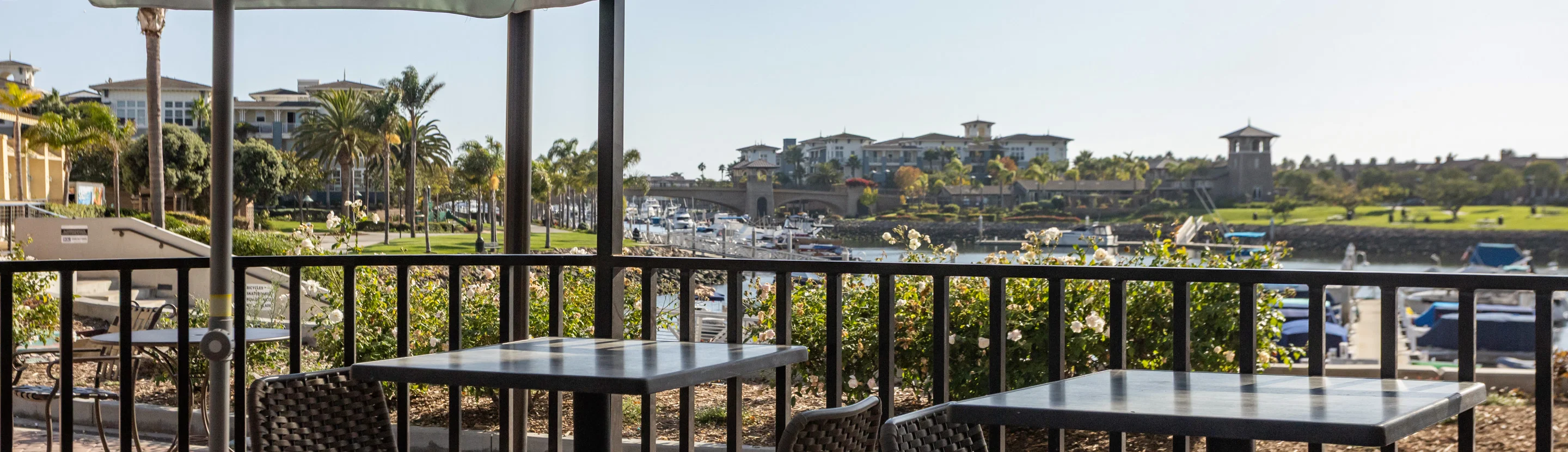 Exterior view of Fishermen's Catch restaurant with signage and outdoor seating.