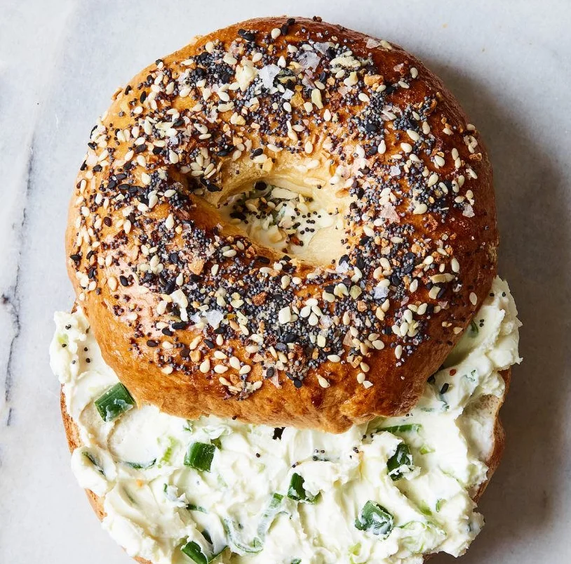 Hand-rolled New York sourdough bagels baked fresh daily