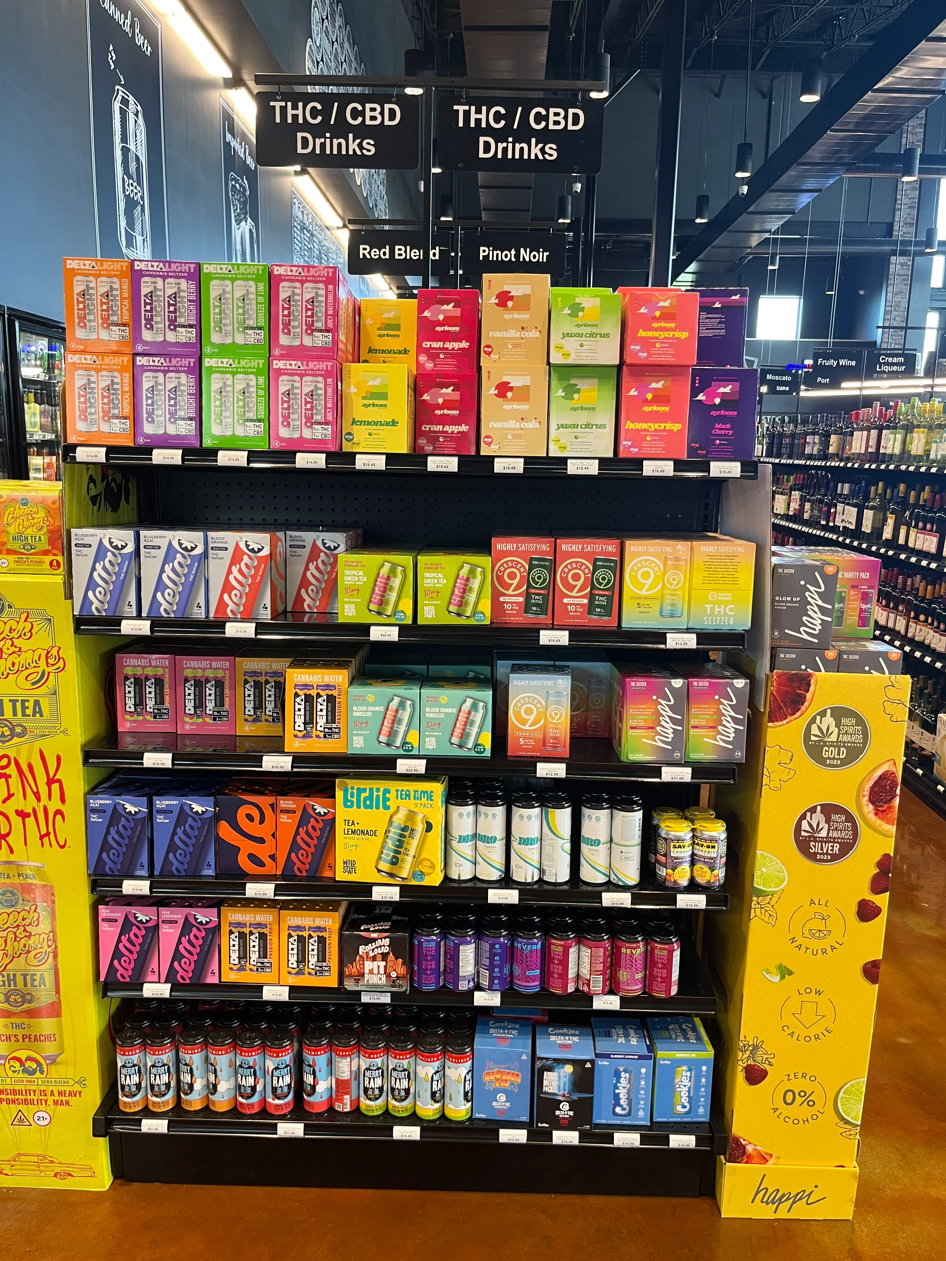 THC CBD Drink Shelf