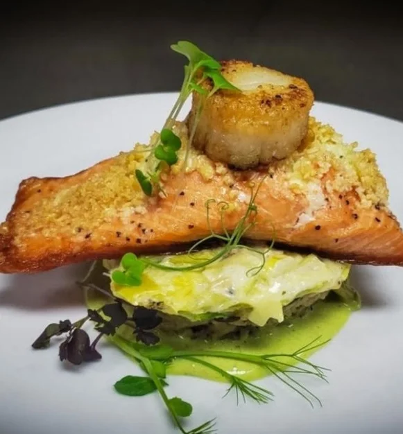 Ora King Salmon at Irina's Steak & Seafood.
