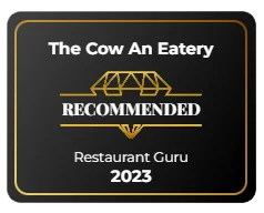 Restaurant Guru Recommended 2023 - The Cow An Eatery 