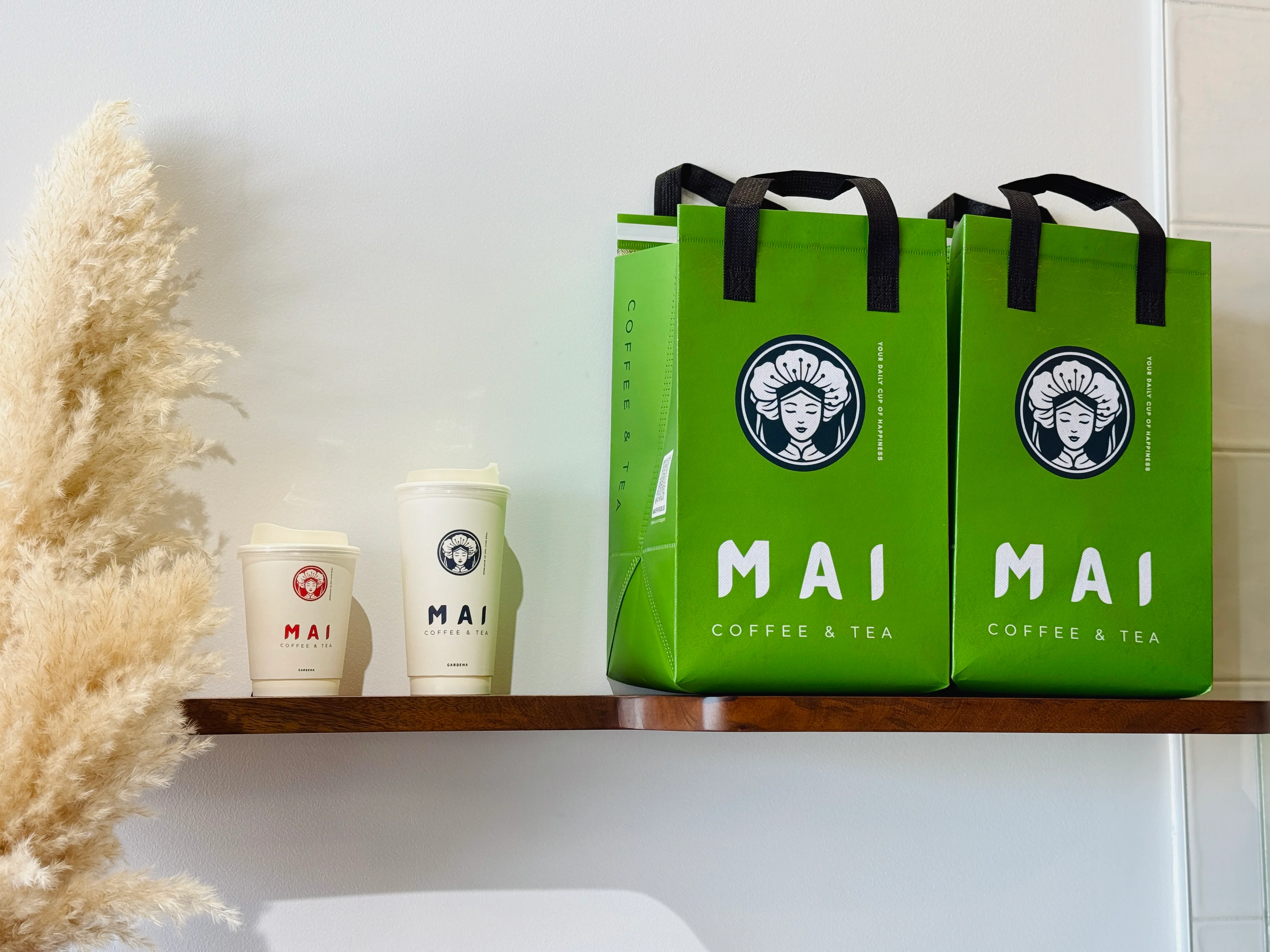 Coffee and tea packaging from MAI Coffee & Tea